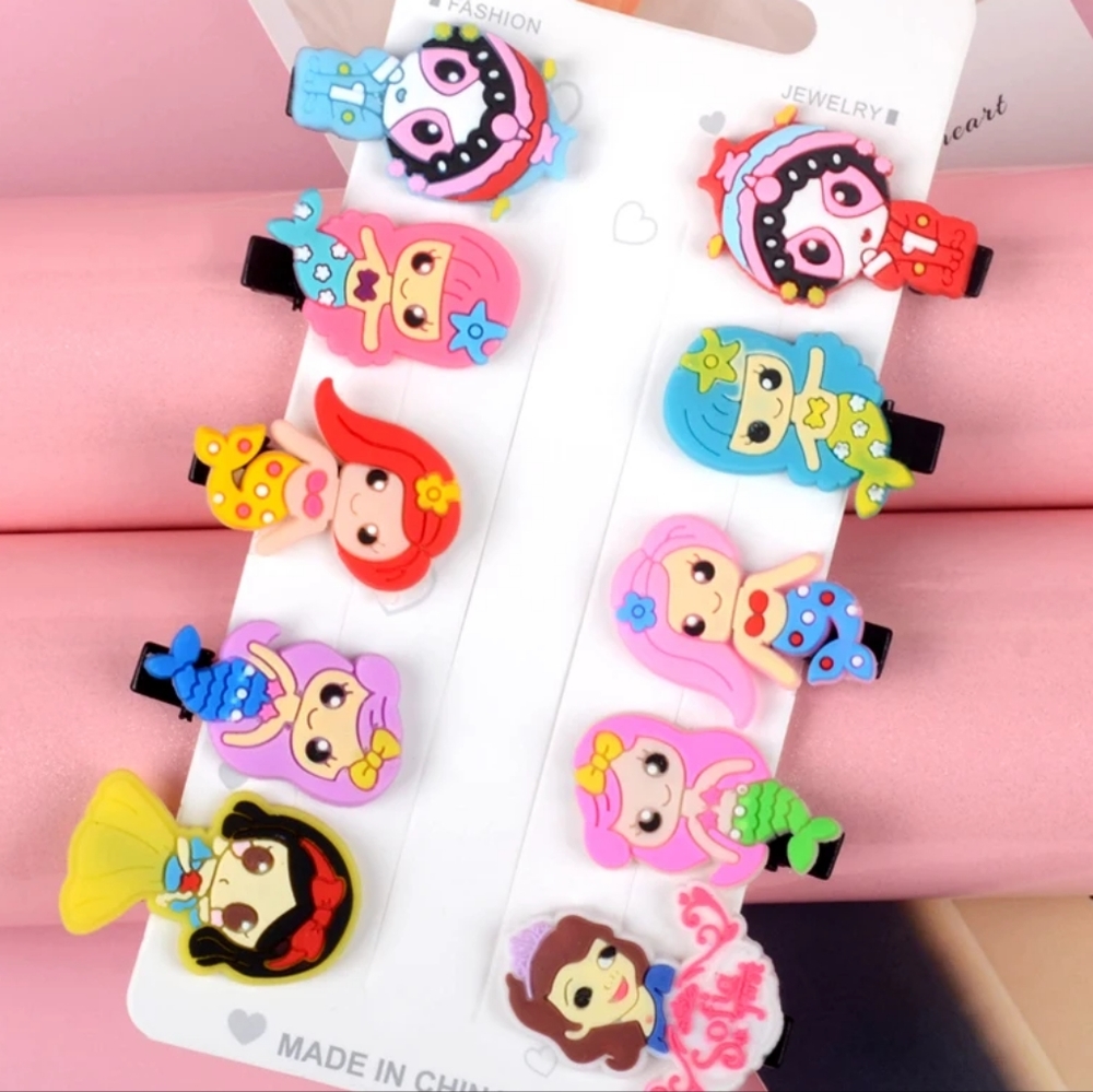 buy 2 ×( 10 pcs sets and get 1 free) any mixed and match diney pricess hair clip
